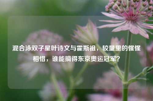混合泳双子星叶诗文与霍斯祖,较量里的惺惺相惜,谁能摘得东京奥运冠军?