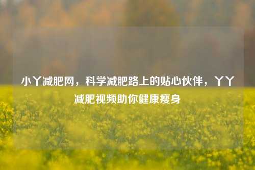 小丫减肥网,科学减肥路上的贴心伙伴,丫丫减肥视频助你健康瘦身