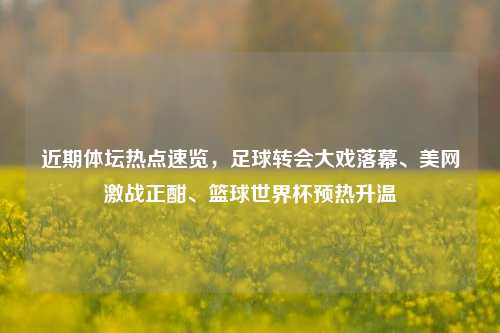 近期体坛热点速览,足球转会大戏落幕、美网激战正酣、篮球世界杯预热升温