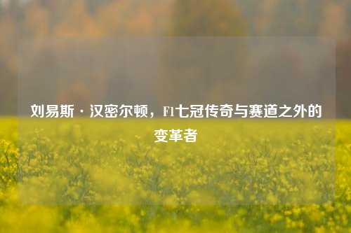 刘易斯·汉密尔顿,F1七冠传奇与赛道之外的变革者