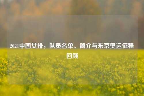 2021中国女排,队员名单、简介与东京奥运征程回顾