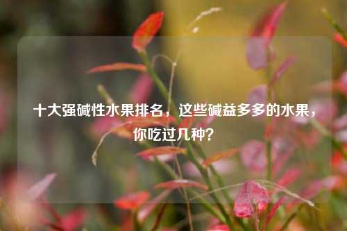 十大强碱性水果排名,这些碱益多多的水果,你吃过几种?