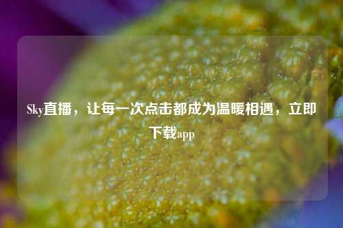 Sky直播,让每一次点击都成为温暖相遇,立即下载app