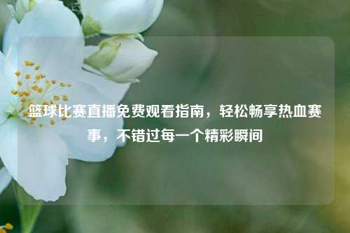 篮球比赛直播免费观看指南,轻松畅享热血赛事,不错过每一个精彩瞬间
