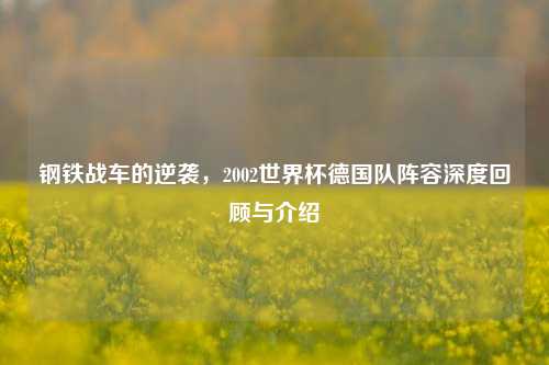 钢铁战车的逆袭,2002世界杯德国队阵容深度回顾与介绍