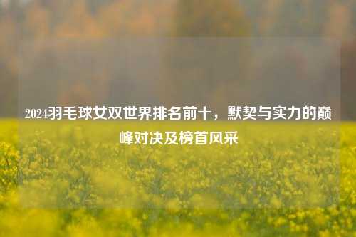 2024羽毛球女双世界排名前十,默契与实力的巅峰对决及榜首风采
