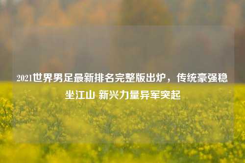 2021世界男足最新排名完整版出炉,传统豪强稳坐江山 新兴力量异军突起