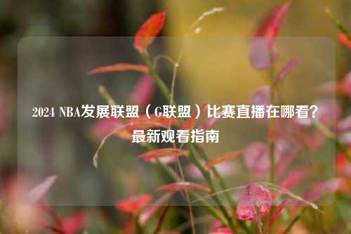 2024 NBA发展联盟(G联盟)比赛直播在哪看?最新观看指南