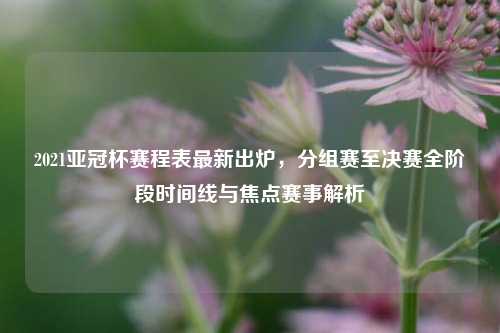 2021亚冠杯赛程表最新出炉,分组赛至决赛全阶段时间线与焦点赛事解析