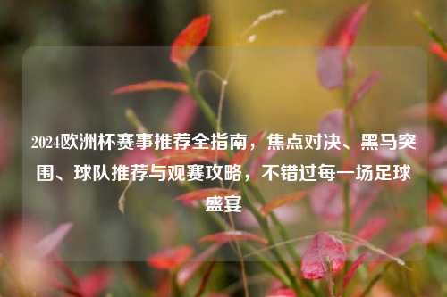 2024欧洲杯赛事推荐全指南,焦点对决、黑马突围、球队推荐与观赛攻略,不错过每一场足球盛宴