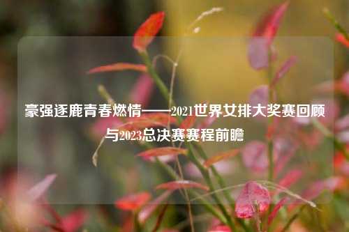 豪强逐鹿青春燃情——2021世界女排大奖赛回顾与2023总决赛赛程前瞻