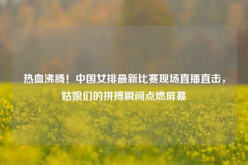 热血沸腾!中国女排最新比赛现场直播直击,姑娘们的拼搏瞬间点燃屏幕