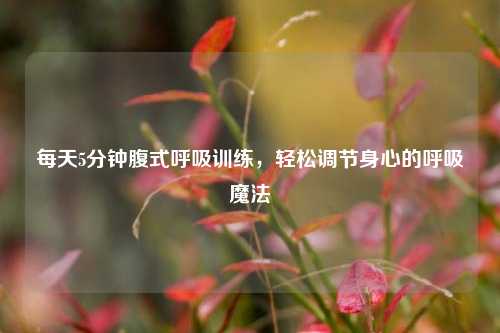 每天5分钟腹式呼吸训练,轻松调节身心的呼吸魔法