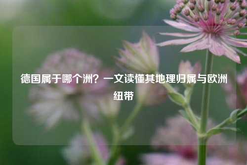 德国属于哪个洲?一文读懂其地理归属与欧洲纽带