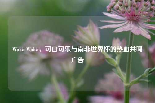 Waka Waka,可口可乐与南非世界杯的热血共鸣广告