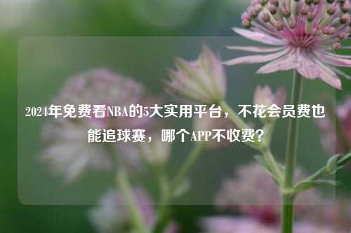 2024年免费看NBA的5大实用平台,不花会员费也能追球赛,哪个APP不收费?