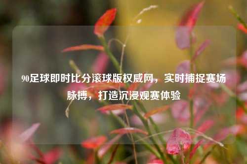 90足球即时比分滚球版权威网,实时捕捉赛场脉搏,打造沉浸观赛体验