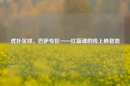 虎扑足球,巴萨专区——红蓝魂的线上栖息地