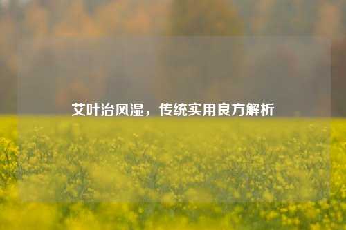 艾叶治风湿,传统实用良方解析
