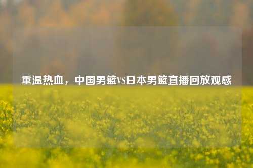 重温热血,中国男篮VS日本男篮直播回放观感