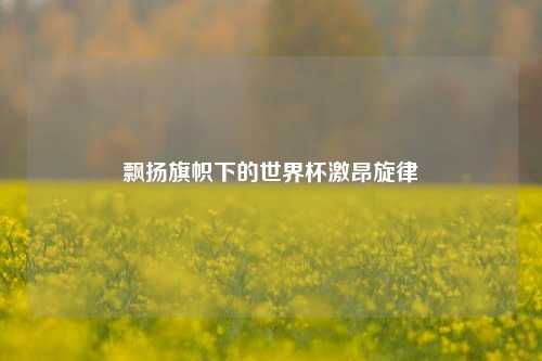 飘扬旗帜下的世界杯激昂旋律