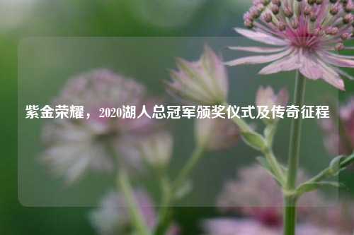 紫金荣耀,2020湖人总冠军颁奖仪式及传奇征程