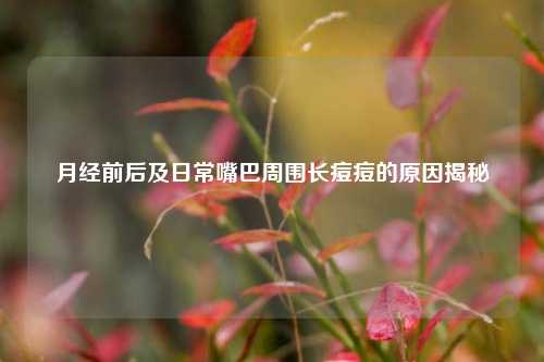 月经前后及日常嘴巴周围长痘痘的原因揭秘