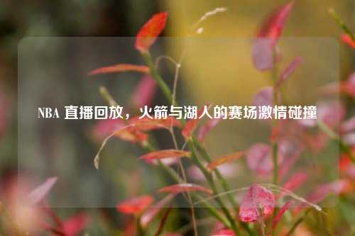 NBA 直播回放,火箭与湖人的赛场 碰撞