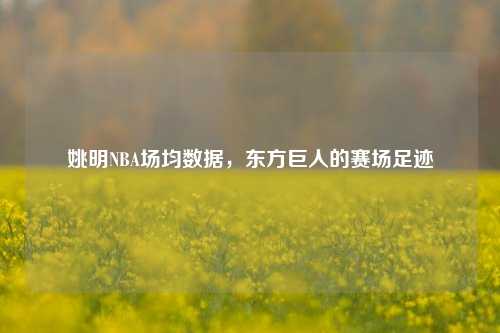 姚明NBA场均数据,东方巨人的赛场足迹