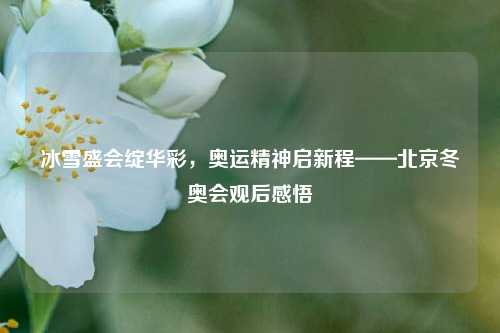 冰雪盛会绽华彩,奥运精神启新程——北京冬奥会观后感悟