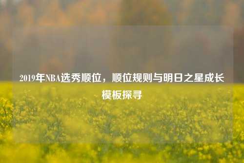 2019年NBA选秀顺位,顺位规则与明日之星成长模板探寻