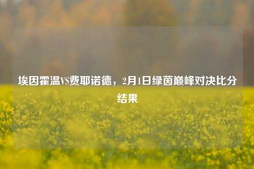 埃因霍温VS费耶诺德,2月1日绿茵巅峰对决比分结果