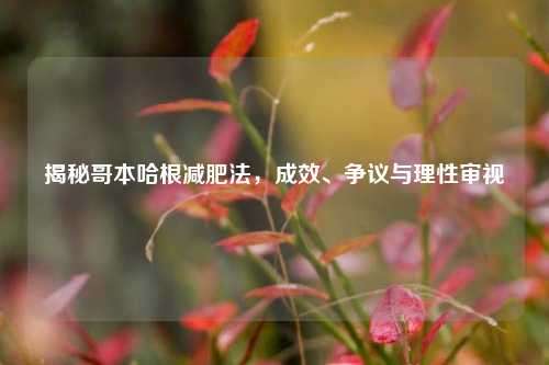揭秘哥本哈根减肥法,成效、争议与理性审视