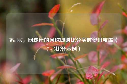 Win007,网球迷的网球即时比分实时资讯宝库(7 - 5比分示例)